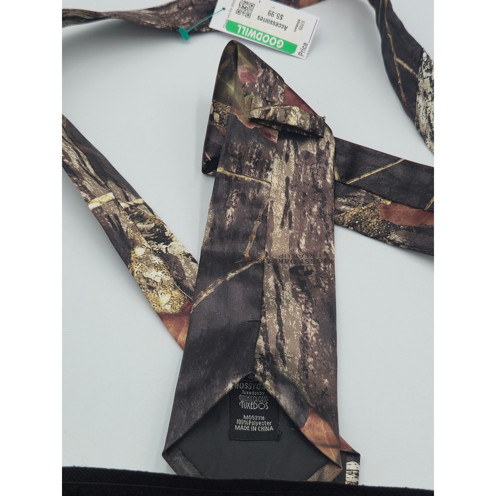 Mossy Oak Break-Up Camo Necktie Mens Brown Forest Leaf Formal Tie MOS2116